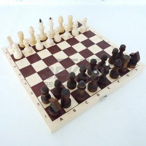 Шахматы Шахматы обиходные парафинированные доска без подклейки