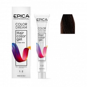 Epica Гель краска для волос без аммиака 5.73 светлый шатен шоколадно золотистый Epica Professional COLORDREAM 100 мл Эпика