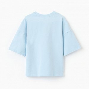 Футболка детская MINAKU: Basic Line KIDS, цвет голубой.