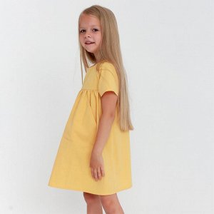 Платье детское с карманом KAFTAN 30 (98-104 см), жёлтое