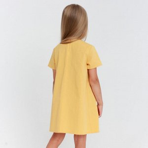 Платье детское с карманом KAFTAN 30 (98-104 см), жёлтое
