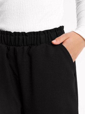 Школьные брюки для девочек в черном цвете