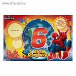 Плакат С Днем рождения 6 лет Человек - паук 60 х 40 см