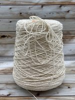 Пряжа для вязания 62 гр, Silk mix 78% шелк (смесь с буретным шелком) 22% хлопок 230м/100гр  Biancato nat (слоновая кость)