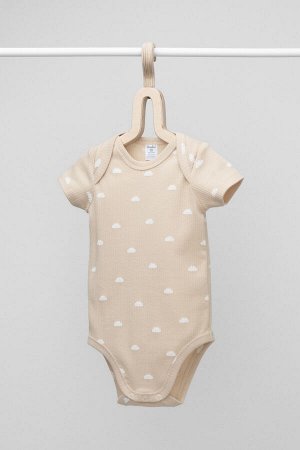 Полукомбинезон(Весна-Лето)+baby (бежевый, облачка)