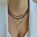 Сет зелёные и коричневые оттенки гематита