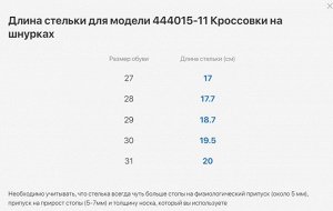 Кроссовки Стелька: р27-17см
ТМ Котофей
Кроссовки для мальчика синего цвета выполнены из комбинированных материалов.

- Верх модели выполнен из вязанного текстиля,носочная часть и части задника из иску