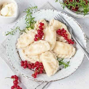 Вареники с творогом "Почти Готово" 0.8 кг замороженные, ручная лепка