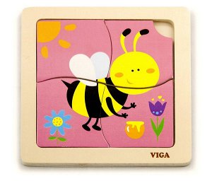 VG50138 Пазл для малышей"Пчелка"4 детали.пленка