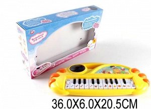 9012 Пианино на батарейках(световые 3D эффекты)в коробке размер п