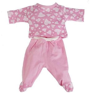 OTF-1706 Одежда для кукол "Карапуз" 40-42см,костюм,розовый 246437