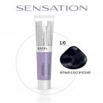 Безаммиачная краска для волос SENSATION DE LUXE 1/0 чёрный классический (60 мл)