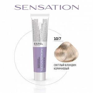 Безаммиачная краска для волос SENSATION DE LUXE 10/7 светлый блондин коричневый (60 мл), Estel