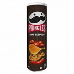 Хрустящие и острые чипсы Pringles Hot and Spicy Принглс Хот энд Спайси 165 гр