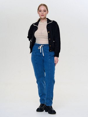 Женские джинсы багги синий