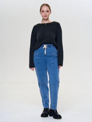 Женские джинсы багги голубой
