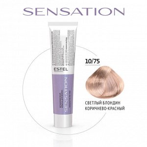 Безаммиачная краска для волос SENSATION DE LUXE 10/75 светлый блондин коричнево-красный (60 мл), Estel