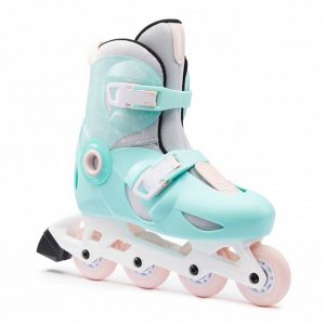 Роликовые коньки детские мятно-розовые Oxelo Play 5