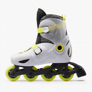 Роликовые коньки детские серо-зеленые Oxelo Play 5