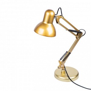 Настольная лампа (светильник настольный),цоколь Е27, 60W, механический выключатель, золотой, TLI-221 GOLD E27