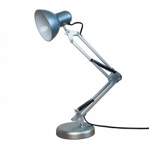 Настольная лампа (светильник настольный), цоколь Е27, 60W, механический выключатель, серебристый, TLI-221 SILVER E27