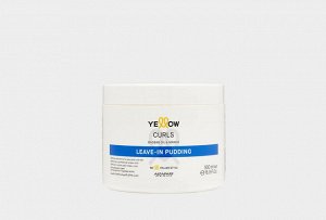 Несмываемый пудинг (крем) для кудрявых и вьющихся волос YELLOW CURLS LEAVE- IN PUDDING, 500 м .