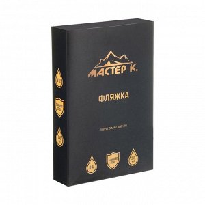 Фляжка для алкоголя и воды Alcohol, нержавеющая сталь, подарочная, 240 мл, 8 oz