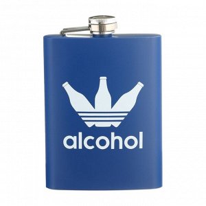 Фляжка для алкоголя и воды Alcohol, нержавеющая сталь, подарочная, 240 мл, 8 oz