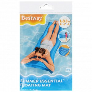 Матрас для плавания Bestway, надувной, 183x69 см, МИКС, 44007