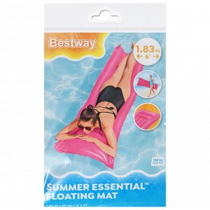 Матрас для плавания Bestway, надувной, 183x69 см, МИКС, 44007