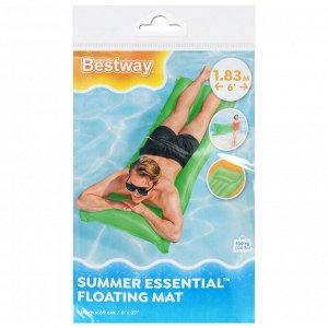 Матрас для плавания Bestway, надувной, 183x69 см, МИКС, 44007