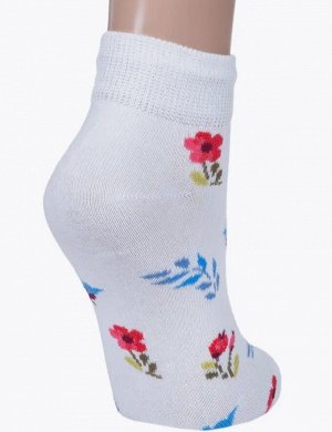 Носки для девочки хлопок цвет Одуванчик (Белые)