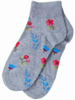 Носки для девочки хлопок цвет Серый меланж (54-4) НАШЕ
