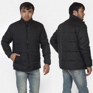 Куртка Черная стеганая мужская куртка от Urb. 
	Практичная демисезонная модель отличного качества. №3652
