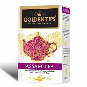 Assam Full Leaf Pyramid, 20 Tea Bags/Ассам Черный Чай, цельный лист - 20шт. Чайные пакетики- Пирамидки