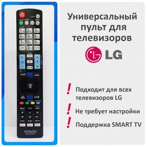 Универсальный пульт для телевизоров LG (RM-L930+3, LED LCD 3D)