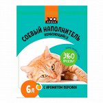 Наполнитель соевый ЗооАрена, Персик, 6 л.