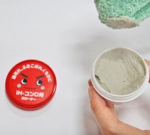 LEC Gekochi-kun IH Sticky Oil Stain Cleaner Paste - паста для очищения плиты от липких жирных пятен