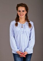 Кофта Юлия голубая полоса арт 3-498
