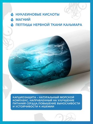 Доктор Море КардиоЗащита 30 капсул по 0,5 г. Улучшает нервную систему, снижает холестерин, при аритмии