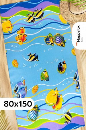 Полотенце пляжное вафельное 80x150 см Happy Fox Home