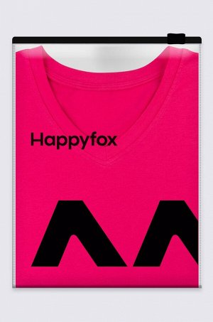 Женская футболка оверсайз с V-вырезом Happyfox