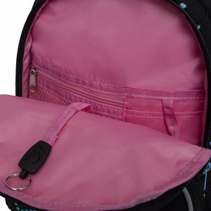 Рюкзак школьный GRIZZLY с карманом для ноутбука 13", анатомической спинкой, для девочки
