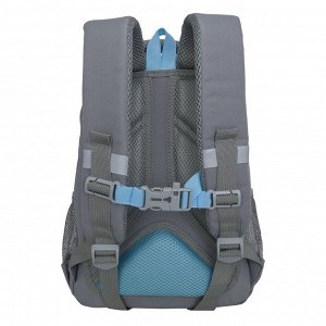 Рюкзак школьный GRIZZLY с карманом для ноутбука 13", анатомической спинкой, для девочки