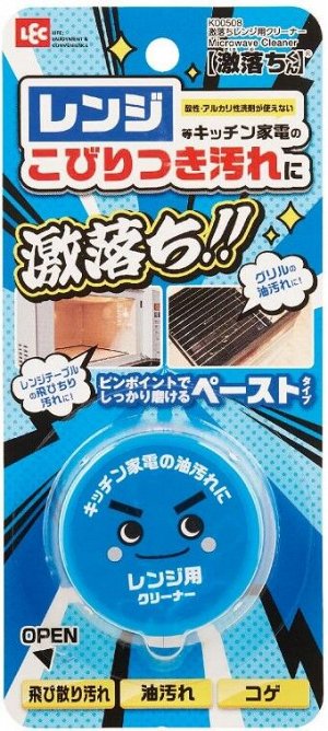 LEC Gekochi-kun Microwave Oil Stain Cleaner Paste - паста для очищения микроволновой печи и кухонной техники