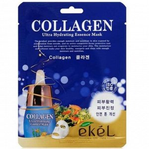 374967 "Ekel" Mask Pack Collagen Тканевая маска с коллагеном с лифтинг-эффектом 25мл 1/600