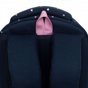 Рюкзак школьный GRIZZLY с карманом для ноутбука 13", анатомической спинкой, для девочки
