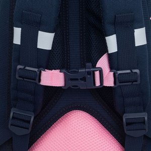 Рюкзак школьный GRIZZLY с карманом для ноутбука 13", анатомической спинкой, для девочки