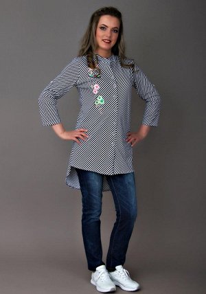 Рубашка Лиза (Широкая полоса) (Арт.3-327)
