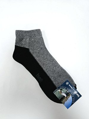 Носки мужские спортивные средней длинны, черно-серые. Ю. Корея.
